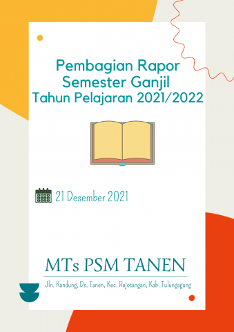 Pembagian Rapor Semester Ganjil Tahun 2021