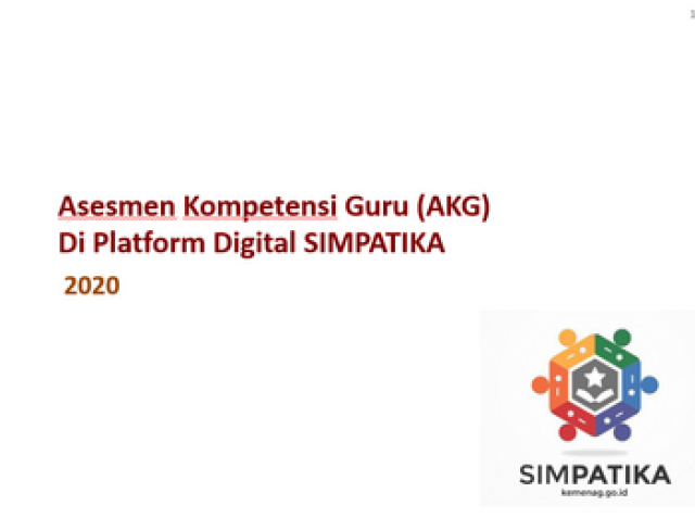 Asesmen Kompetensi Guru AKG Di Platform Digital SIMPATIKA 2020